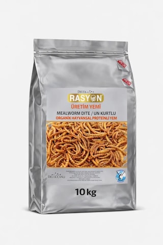 Un Kurtlu Organik Hayvansal Proteinli Üretim Yemi Büyük Taneli 10 Kg