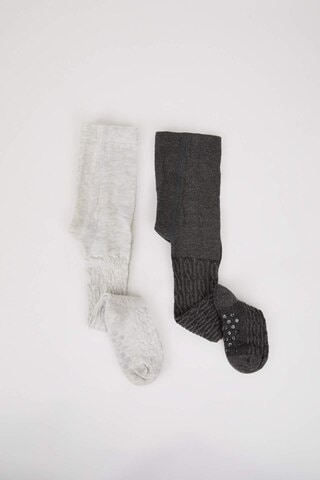 Defacto Kız Bebek Dikişsiz 2li Pamuklu Külotlu Çorap D2500a5nskr1 Çok Renkli