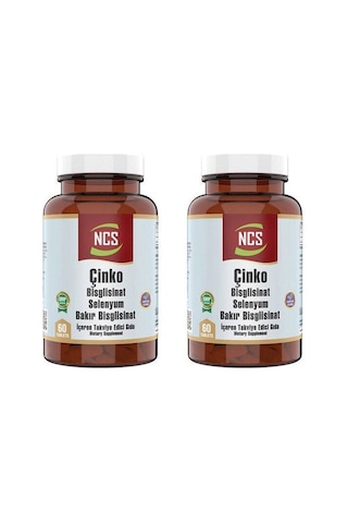 Ncs Çinko Bisglisinat Bakır Selenium 60 Tablet 2 Kutu