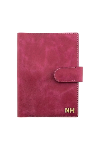 A5 Defter Ve Ajanda Kılıfı - %100 Rainbow Deri - Ko10001 - Fuşya Fuşya