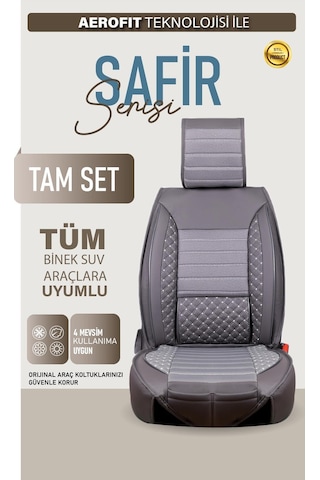 Ssangyong Torres Uyumlu Lüx Deri Oto Koltuk Kılıfı Ön Arka Takım Elit Füme