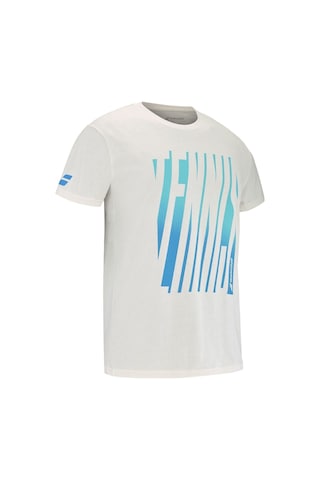 Babolat Babolat Exercise Message Tee Men Erkek Bej Tişört Cncr Ekru