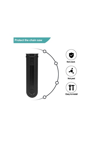 Xurunkeji İnç - 12 İnç Testere Çubuğu Kılıfı Kılıf Koruyucu Evrensel Kılavuz Plaka Stihl Testere Çubuğu Koruyucu Kılıfı Siyah