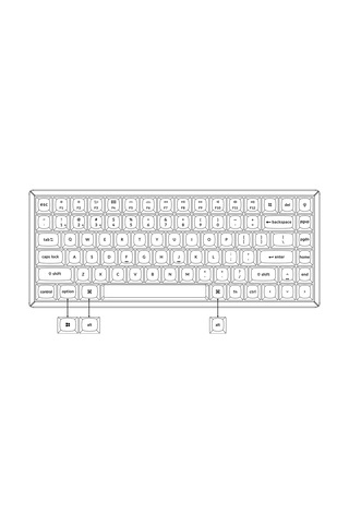 Keychron K2 Pro Hotswap Gateron G Pro Red Switch QMK/VIA Mekanik Klavye