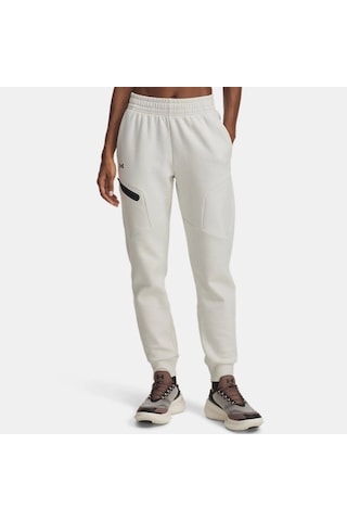 Under Armour Unstoppable Flc Jogger Kadın Eşofman Altı 1379846-110 Beyaz