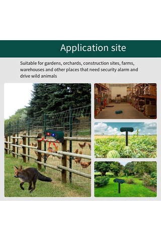 Xindoker Güneş Enerjili Ultrasonik Ve Işık-sesli Alarmlı Hayvan Çekici, Kızılötesi Algılayıcı, N911w Modeli