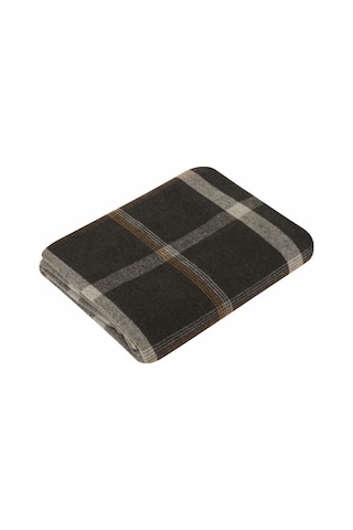 Karaca Home Flanel Throw Tv Battaniyesi Siyah-gri Siyah