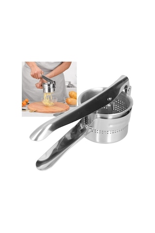 Wondernest Püresi Presi, Patates Paslanmaz Çelik Meyve El İle Lichen Arada Yf Gümüş