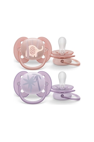 Philips Avent Ultra Yumuşak Emzik 0-6 Ay 2li Kız Çok Renkli