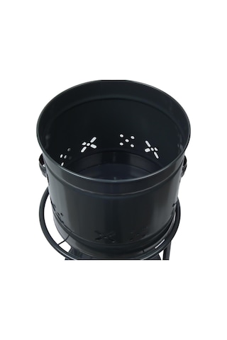 Emarket724 2 Katlı Metal Patates. Soğan. Meyve ve Sebzelik Siyah