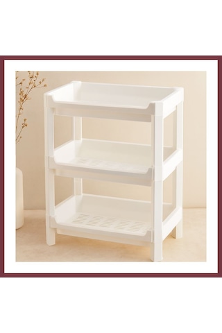 Storeşahin 3 Katlı Geniş Sepet Organizer Raf Ünitesi 510x205x685 Mm Shn0720 Çok Renkli
