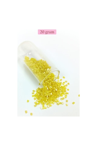 Kesme Cam Boncuk 2mm - 4 Renk - Toplam 80 Gram - Bnc443