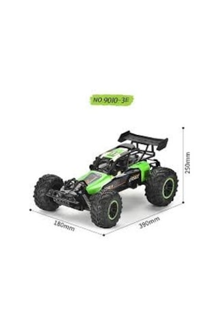 9010-3e 1:10 Kumandalı 40 Cm Dev Off-road Araba Şarjlı, 2.4ghz, Yüksek Hızlı Rc Arazi Canavarı - Yeşil