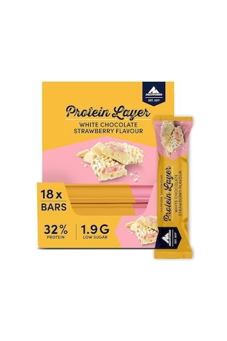 Multipower Protein Layer Bar 18 Adet Beyaz Çikolata & Çilek Aromalı Protein Bar