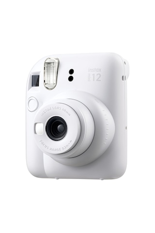 Fujifilm Instax Mini 12 Fotoğraf Makinesi + 10'lu Film Mini Albüm + Deri Kılıf Seti Beyaz
