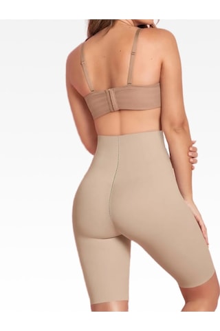 Mistirik Anoky Model Dikişsiz Basen Ve İç Bacak Toparlayıcı Spor Şort Ten Renk Ten