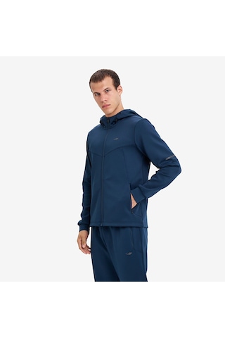 Lescon Erkek Fermuarlı Kapüşonlu Sweatshirt 26n-1163 Petrol