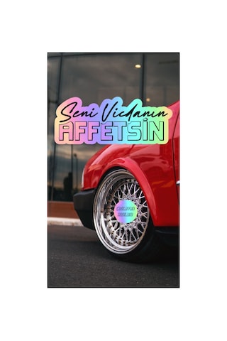 Hologram Seni Vicdanın Affetsin Yazı Jdm Araba-motosiklet Cam Etiket Sticker