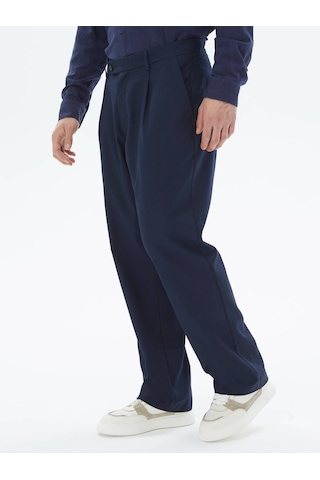 Kip Lacivert Dokuma Casual Pantolon 400053 Lacivert