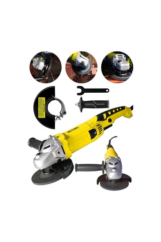 Tr Alman 3000 Watt Devir Ayarli Sjs Çift Metal Dişli Şanzuman Demir Metal Kesme Taşlama Makinesi 125mm