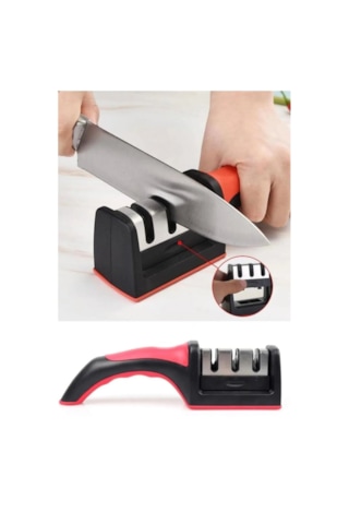 Profesyonel 3 Açılı Elmas Seramik Çelik Gövdeli Bıçak Bileyicisi