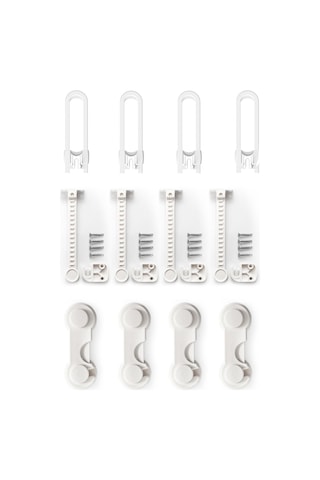 İdeal Baby 4Er Raylı Dolap Kilidi + Pencere Kilidi + Kapak Kilidi Çok Renkli