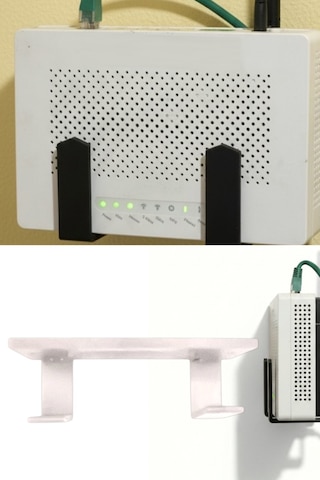 Kendinden Yapışkanlı Beyaz Duvara Asılabilir Modem Adsl Wifi Router Saklama Duvara Montaj Kutusu Organizer Raf