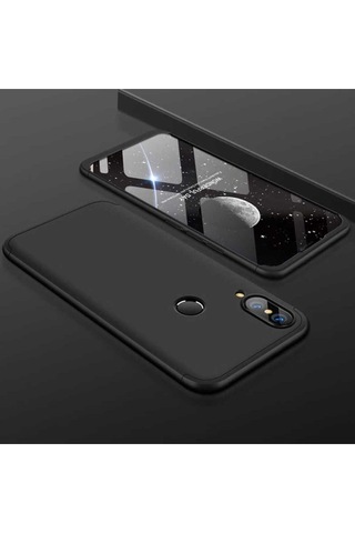 Huawei P20 Lite Kılıf Zore Ays Kapak Siyah