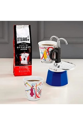 Ocak Üstü Espresso Pişirici Ve 2 Fincan Seti