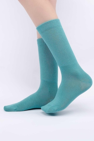 Mısırlı Kadın %10 Gümüş Madeni İçerikli Mavi Soket Çorap M 78000 M Mavi