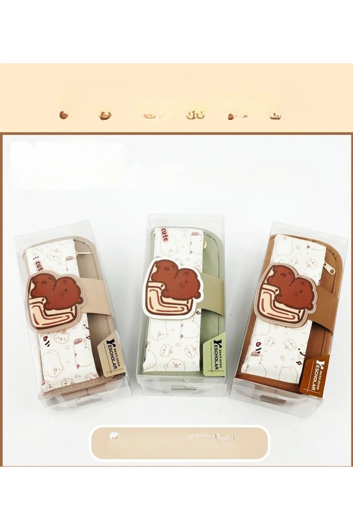 Ins Tarzı Basic, Geniş Kapasiteli, Leke Tutmaz Capybara Kalem Kutusu Koyu Kahverengi