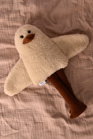 Sevimli Peluş Çocuk Uyku Arkadaşım - 50 Cm Çocuk Bebek Oyun Uyku Arkadaşı Duffy Ördek Yastık Krem