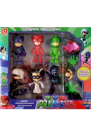 Pjmasks 10'lu Pijamaskeliler Figür Seti Pjmasks 10'lu Pijamaskeliler Figür Seti