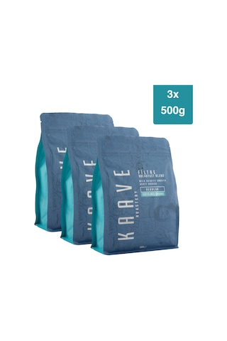 Kaave Roastery Breakfast Blend Filtre Kahve 3 x 500 G