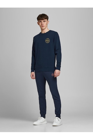 Jack & Jones Lastikli Paça Lacivert Erkek Eşofman Altı 12165322