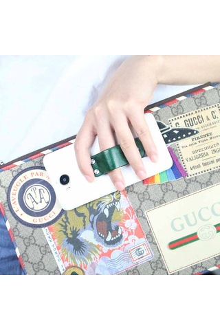 Yaleker Kahverengi Deri Ve Paslanmaz Çelik Telefon Tutucu: Evcil Ve Araç Kullanıma Uygun, Evrensel Telefon Desteği