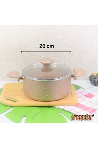 Meşeler Granit 20 CM Derin Tencere Rose