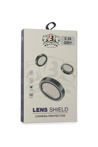 Mey İthalat Samsung Galaxy Uyumlu S24 Bilvis Titan Kamera Lens - Titan Gri