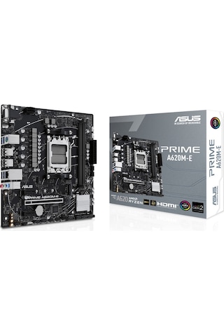 Asus Prime A620M-E-CSM AMD A620 AM5 Soket 6400 OC MHZ DDR5 mATX Anakart