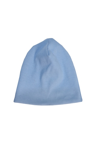 Luess Fitilli Kışlık Unisex Çocuk Bere Açık Mavi
