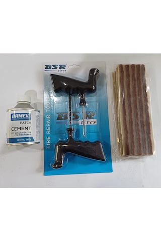 Dubleks Lastik Tamir Kiti, Fitil Atma, Kanal Açıcı Ve 30 Adet Uzun Fitil