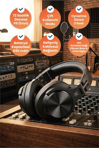OneOdio A70 Bluetooth 5.0 Kulak Üstü Kulaklık