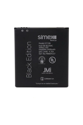 Simex G7106 Galaxy Grand 2 İle Uyumlu Sbt-01 Eb-b220ac Batarya