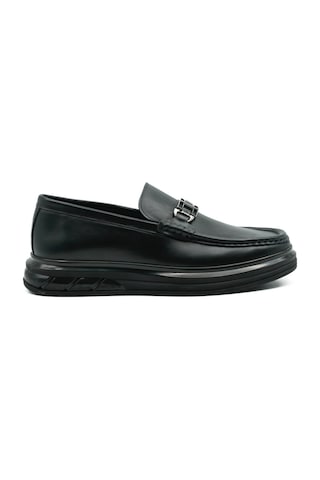 Tuna Hakiki Deri Siyah Loafer Erkek Ayakkabı - Eva/tpu Taban 2713 Siyah