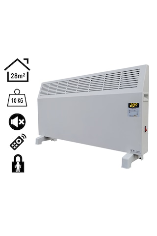Heatbox Konvektör Isıtıcı 2500W Uzaktan Kumandalı Dijital HBK2500D