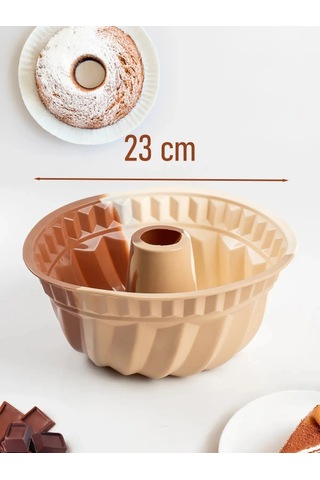 Isıya Dayanıklı Silikon Kek Kalıbı 23cm Yuvarlak, Yapışmaz,