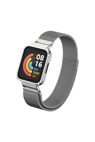 Xiaomi Redmi Watch Mi Watch Lite Uyumlu Krd-58 Metal Pak Kordon Kırmızı