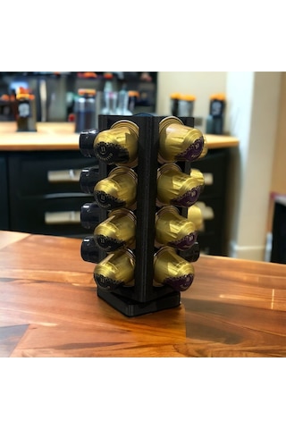Nespresso Ve Starbuck Uyumlu Kapsül Kahve Tutucu - Hareketli Dönebilen Kapsül Kahve Standı