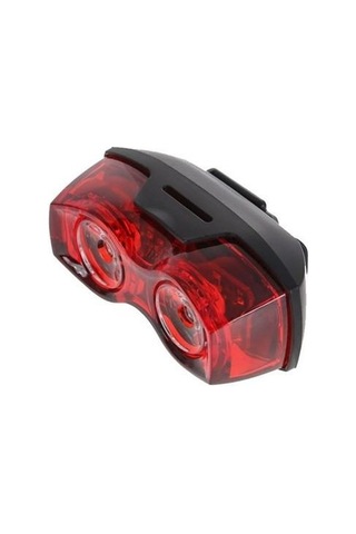 Forte Gt 6018 Bisiklet Arka 2 Led Stop Pilli Kırmızı - Siyah