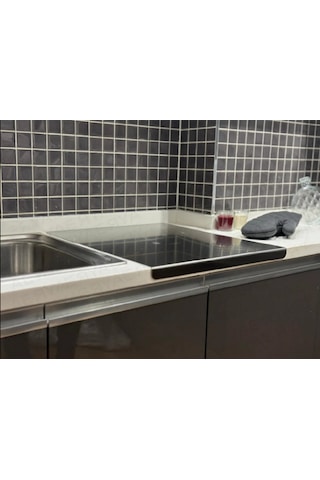 Erya Home Paslanmaz Çelik Antibakteriyel Kesme Tezgahı Tahtası Tezgah Üstü